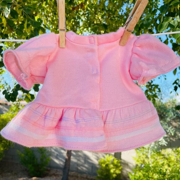 Vintage Cabbage Patch Kids Girls Sweatshirt Pink Heart Top Short Sleeve Doll Top - Picture 4 of 11